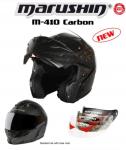 Marushin M410 Carbon TESZTGYŐZTES felnyitható napszemüveges bukósisak képe